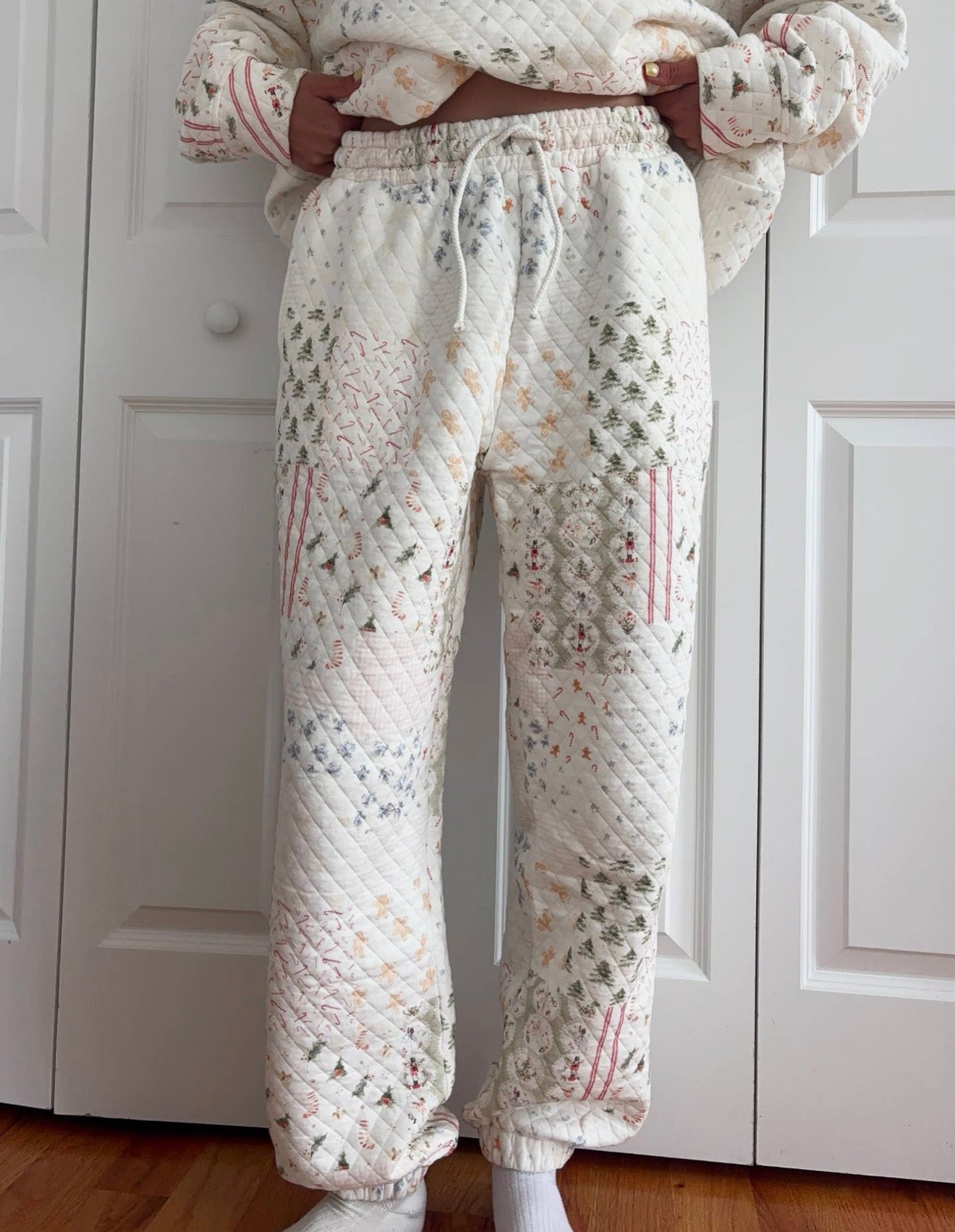 Christmas Quilted Joggers
