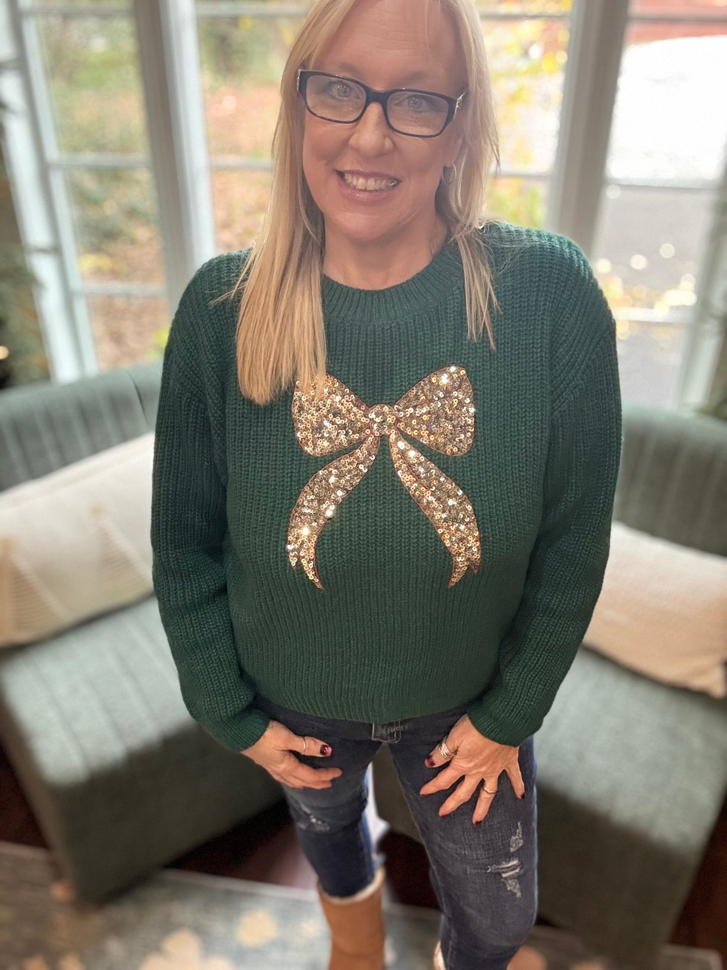 Bowed and Beautiful Sweater