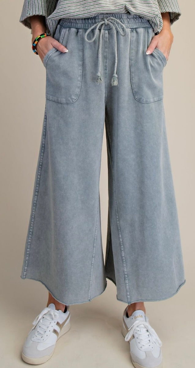 Free Spirit Chambray Crops