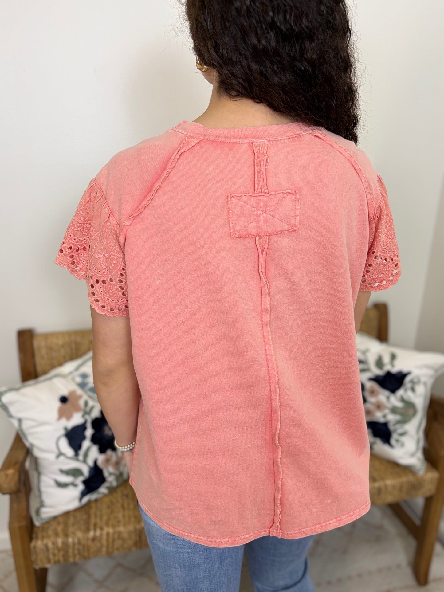 Sol Flower Crochet Tee