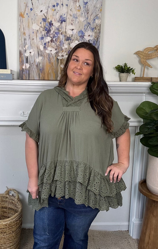 Boho Soul Ruffle Top *Curvy Friendly