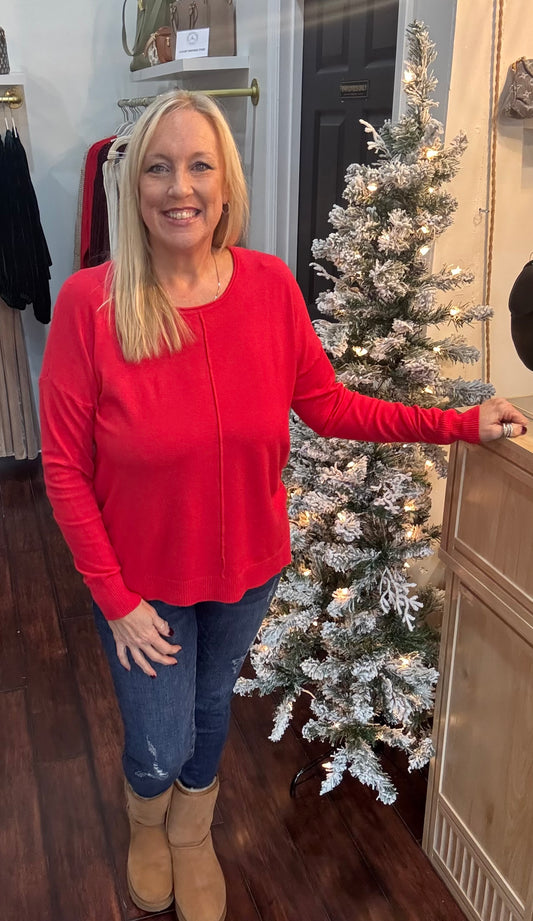 Pop of Cheer Knit Top