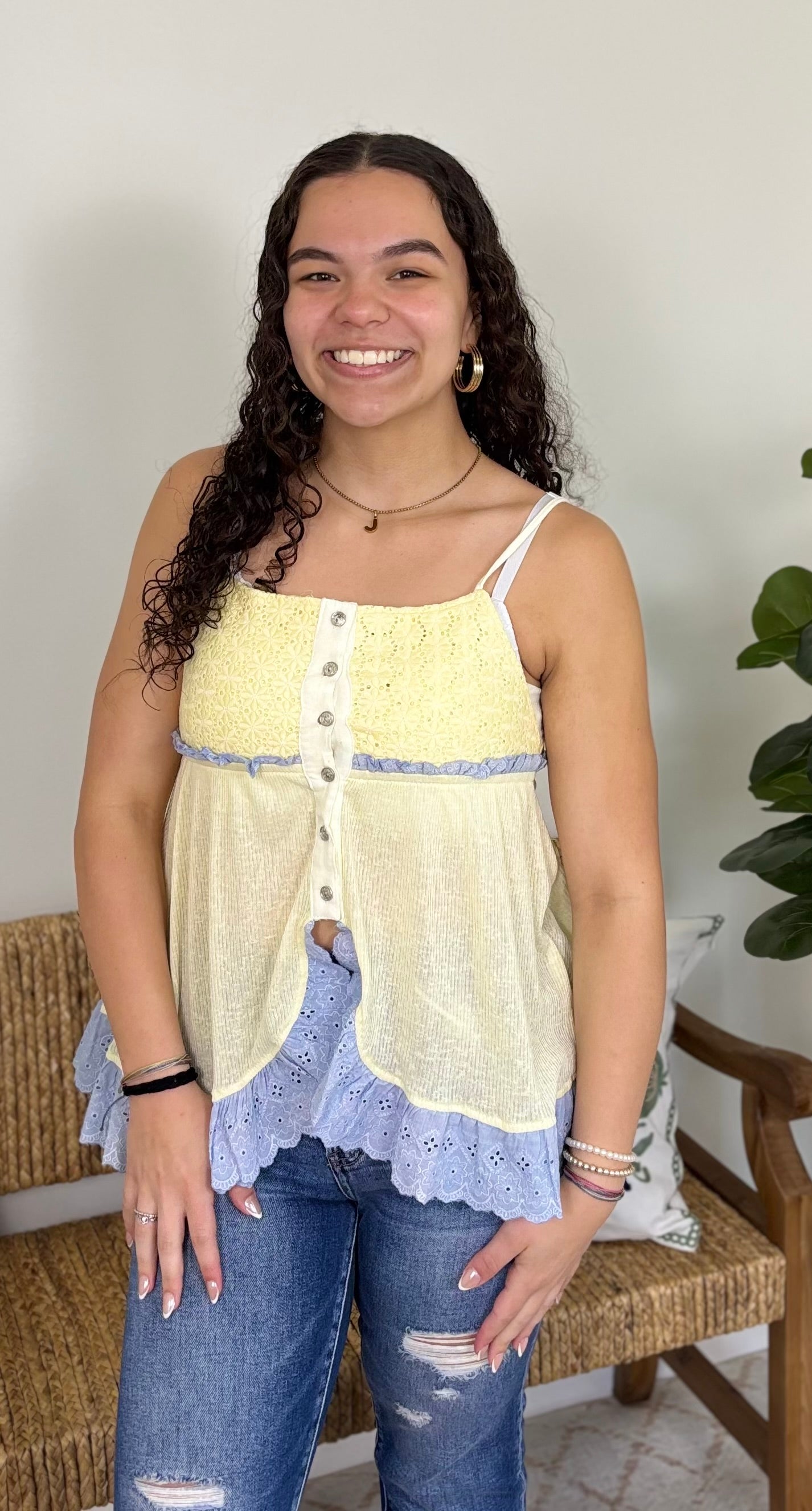 Golden Hour Lace Tank
