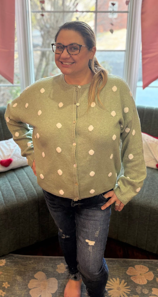 Timeless Dotty Cardigan