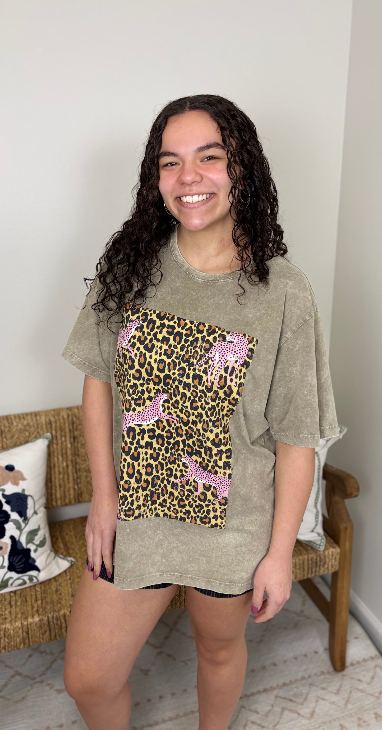 Pink Cheetahs Graphic Tee