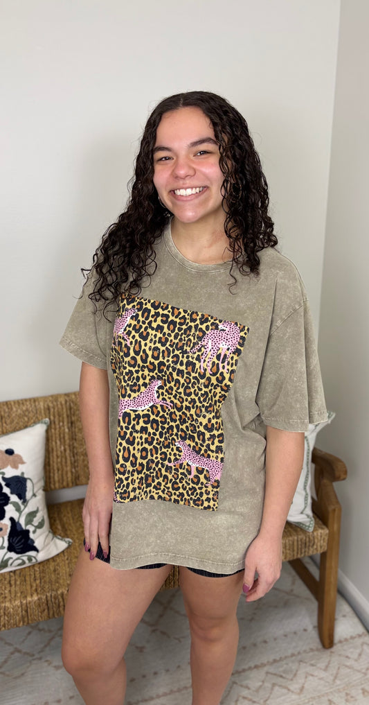 Pink Cheetahs Graphic Tee