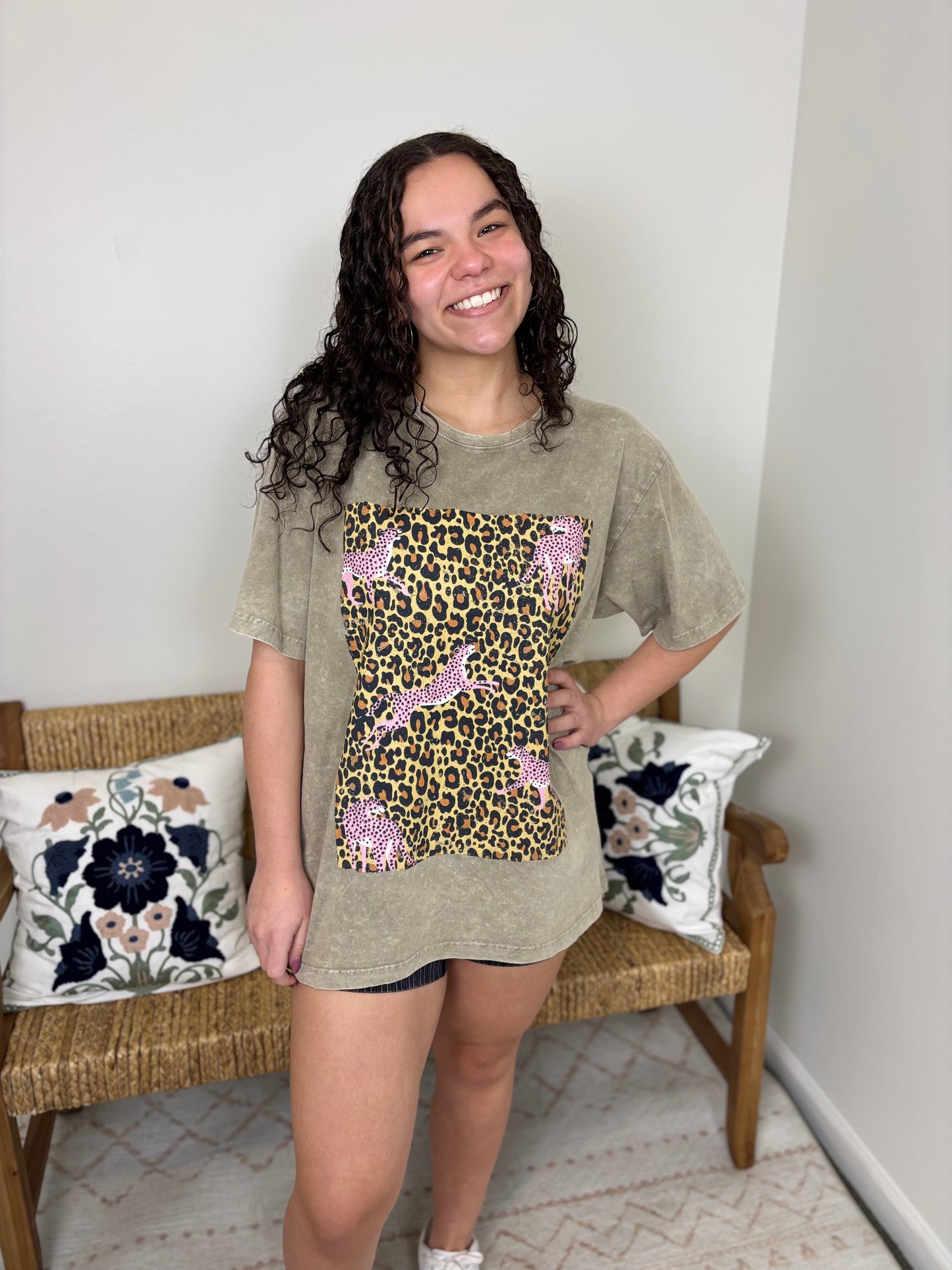 Pink Cheetahs Graphic Tee