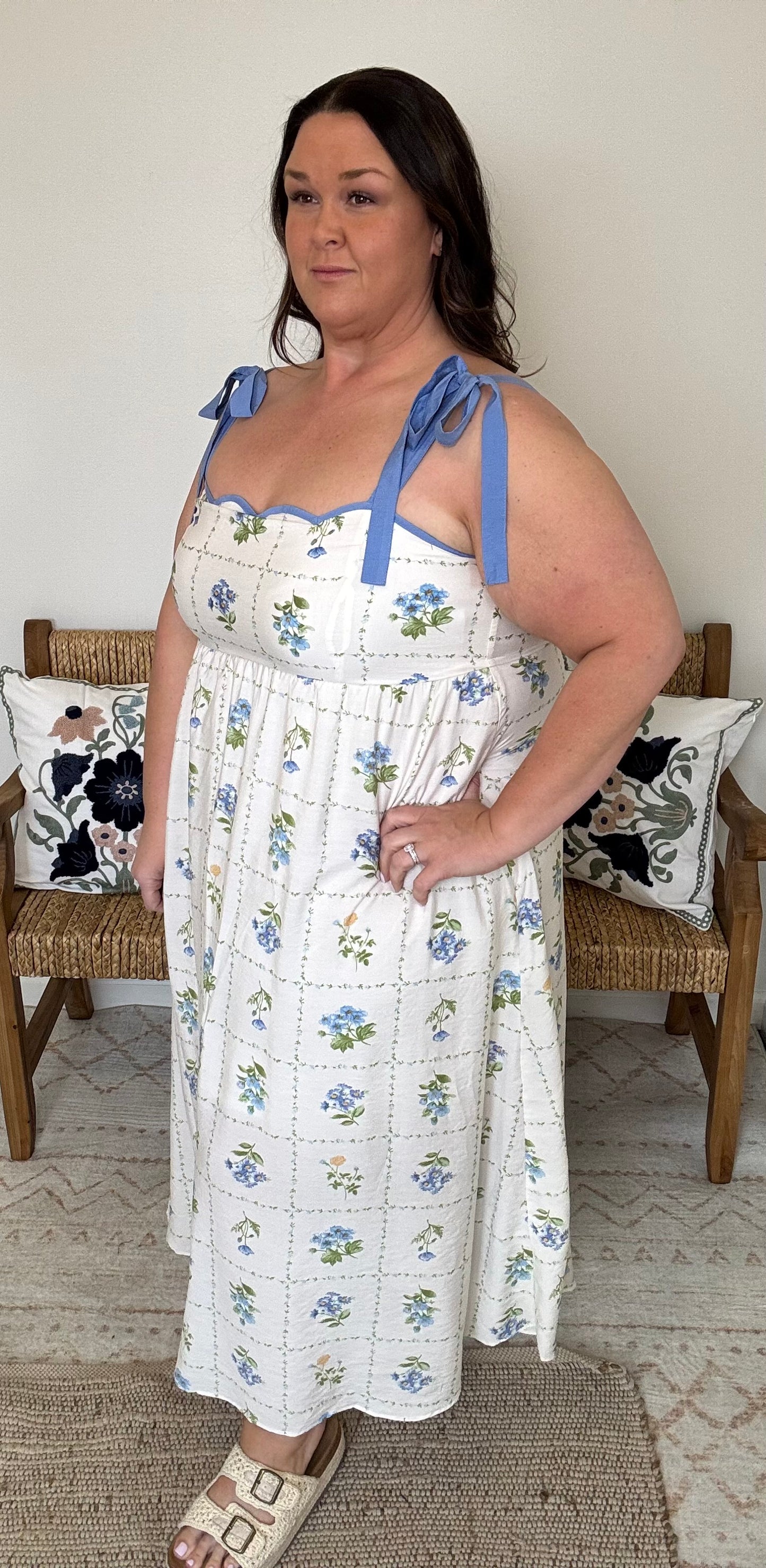 Blue Meadow Dress Plus