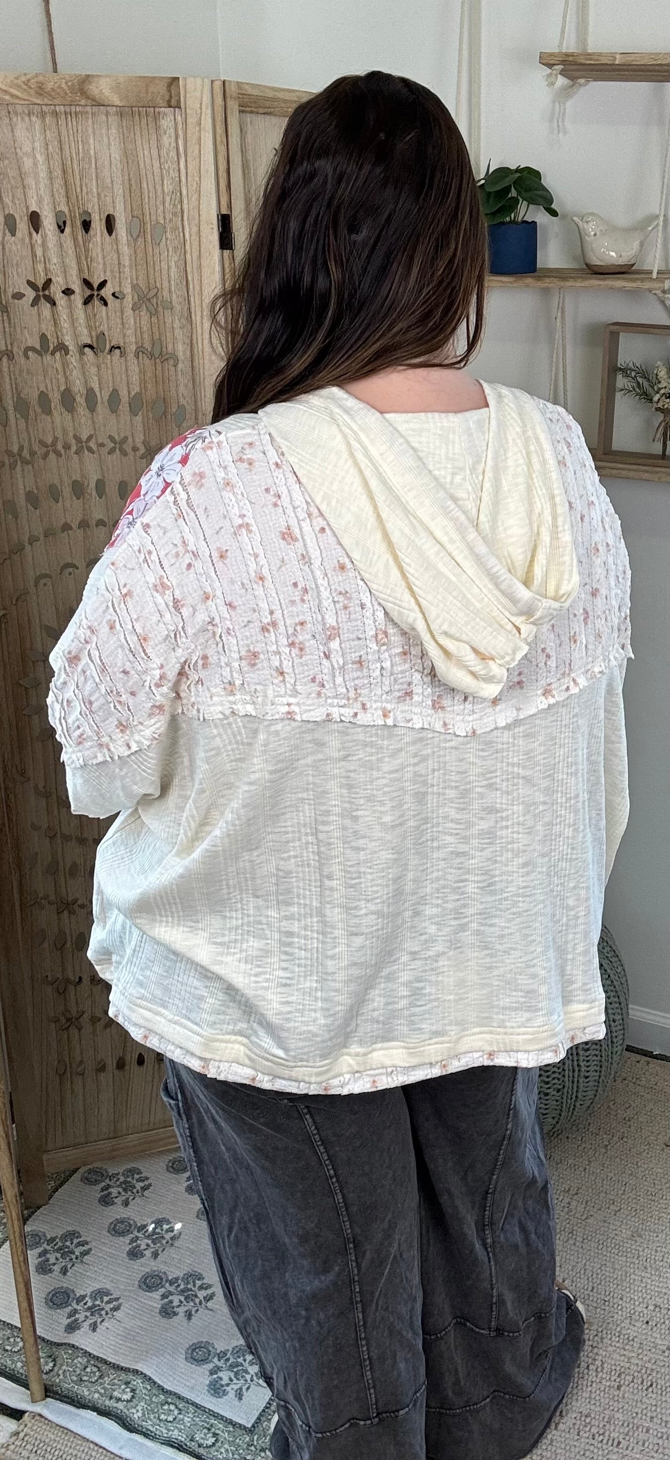 Saltwater Star Top Cream/Pink ✨Curvy Friendly