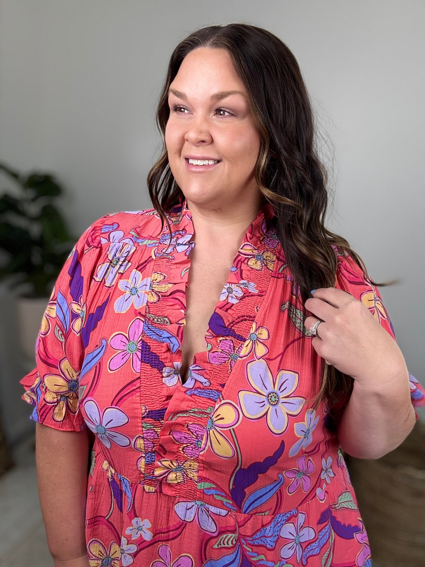 Boho Bloom Dress Plus