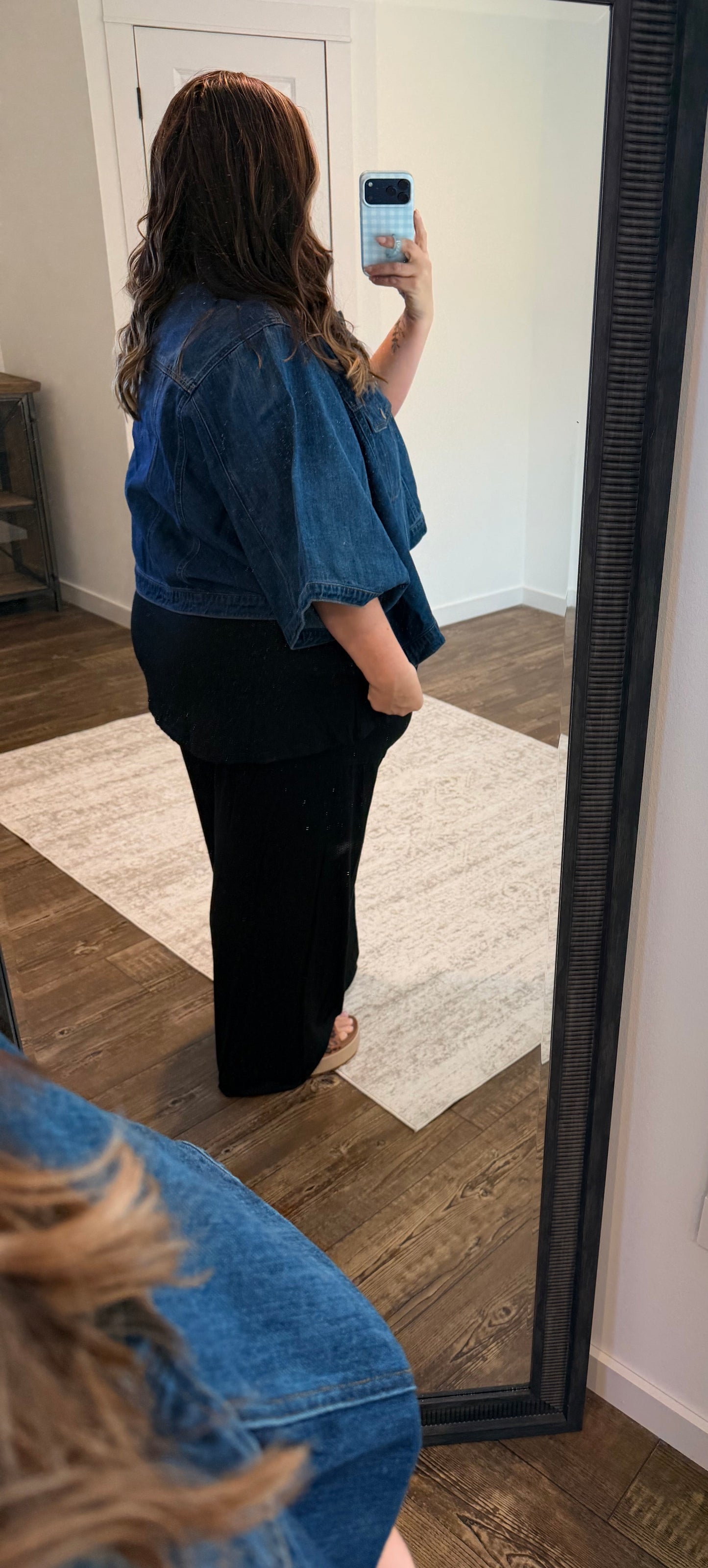 Camden Denim Cape Jacket Plus