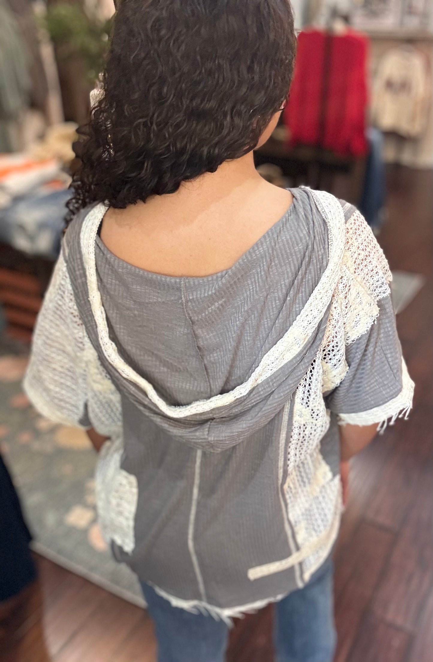Lace Stitch Boho Top