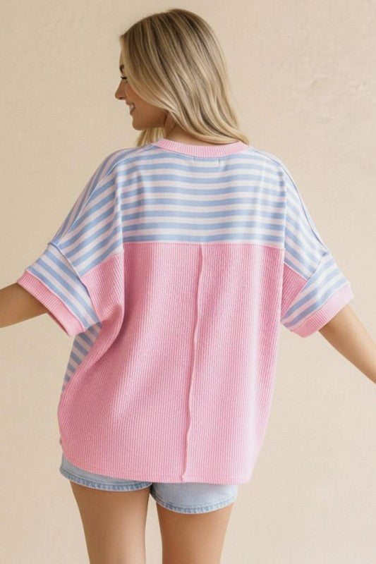 Cotton Candy Striped Top