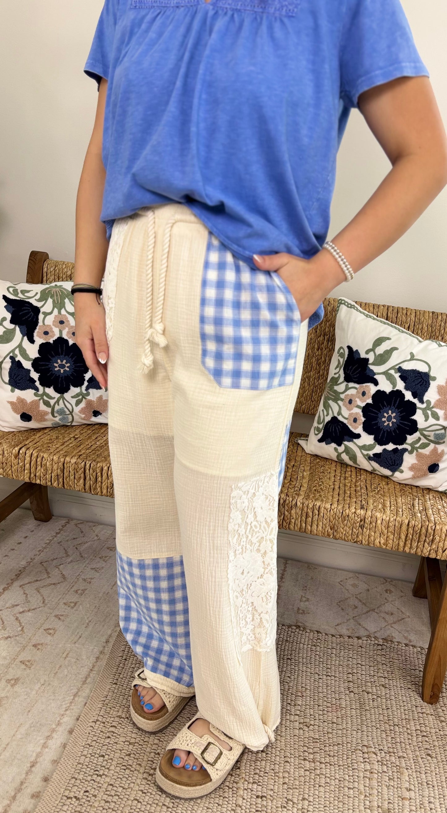 Salt+Sky Patchwork Pants