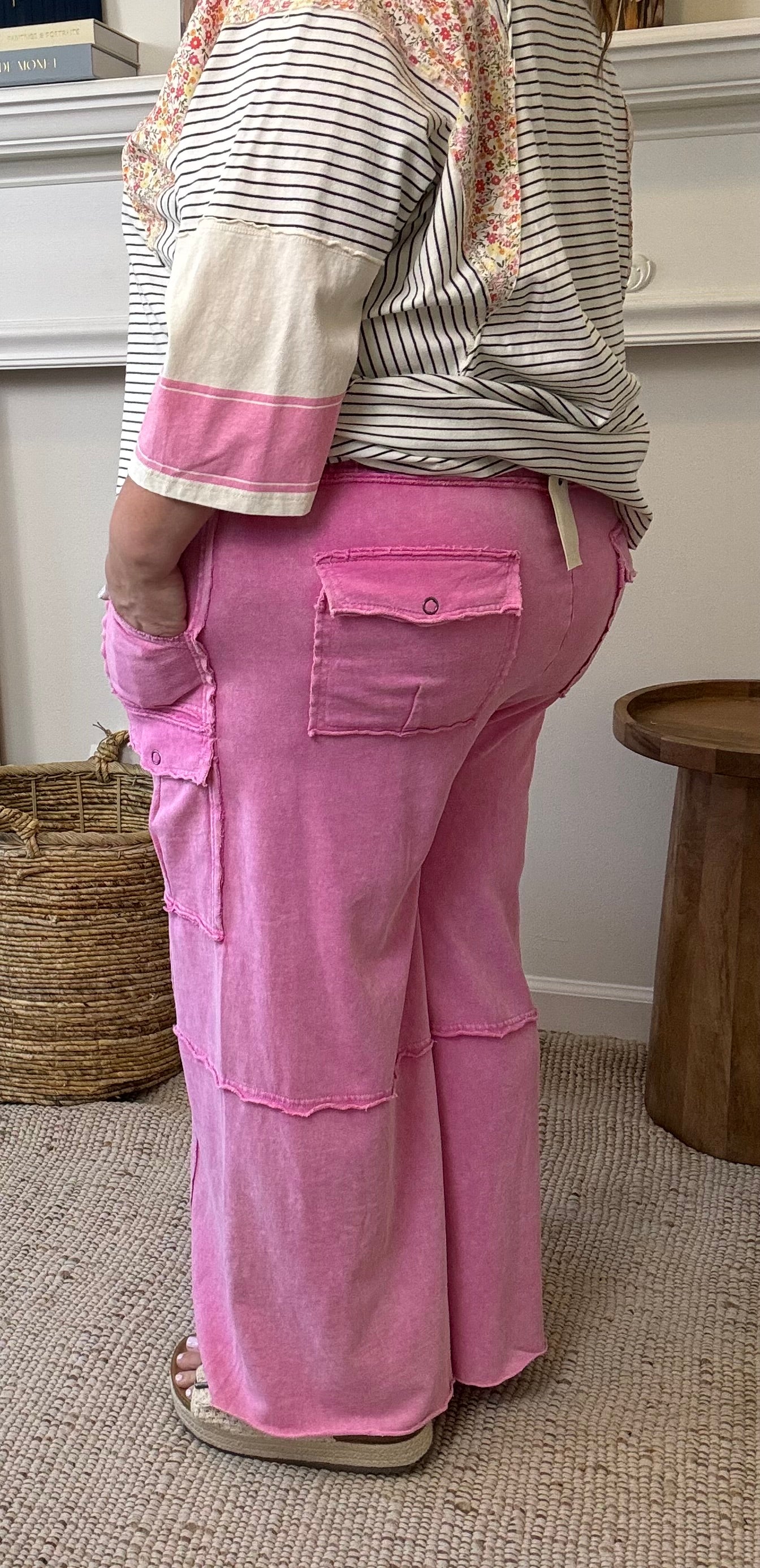 Cotton Candy Cargo Pants