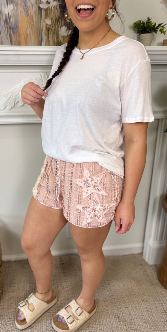 Vintage Lace Star Shorts