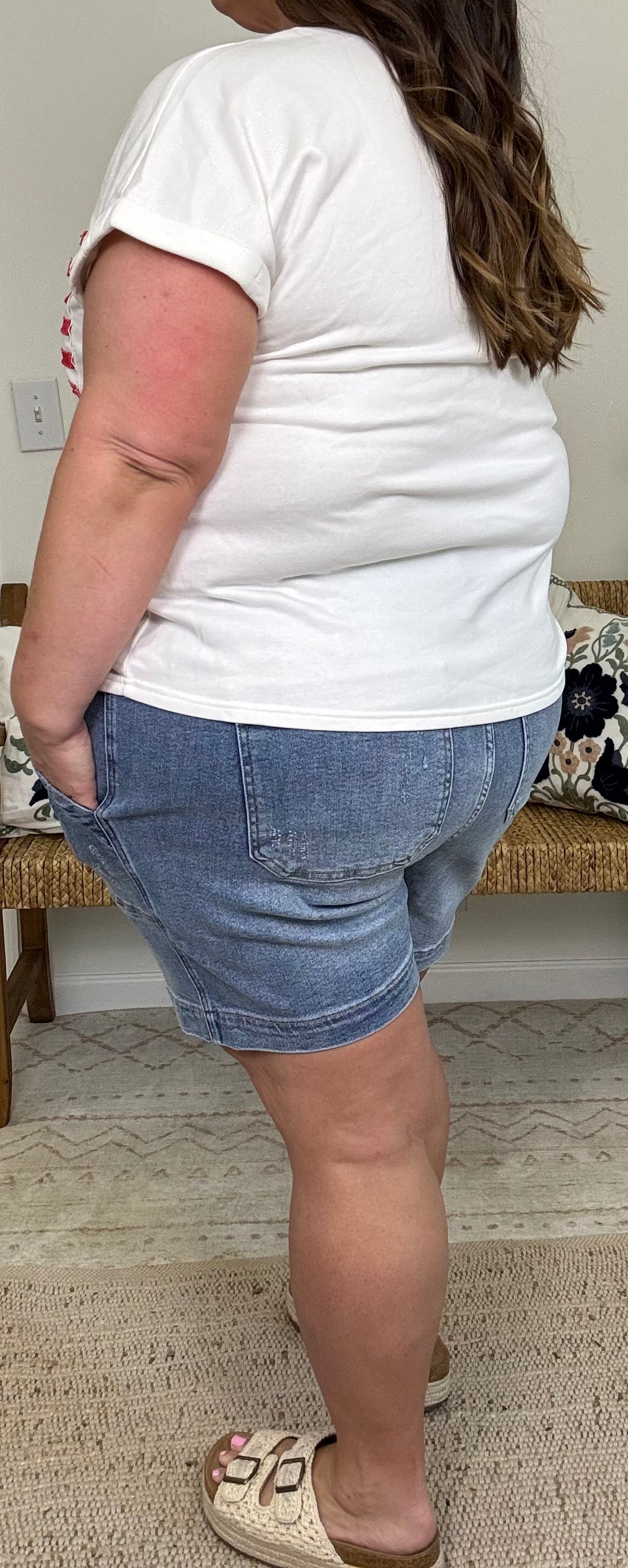 JB Vintage Wash Jogger Shorts - PLUS