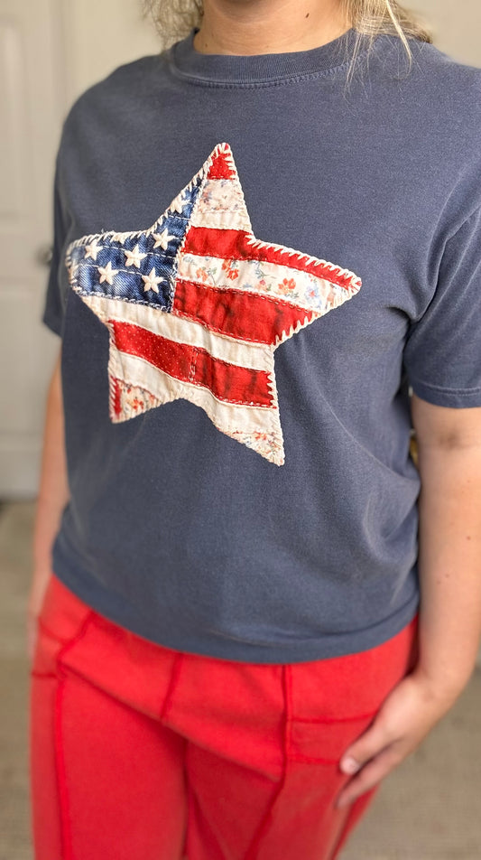 Floral Star Graphic Tee