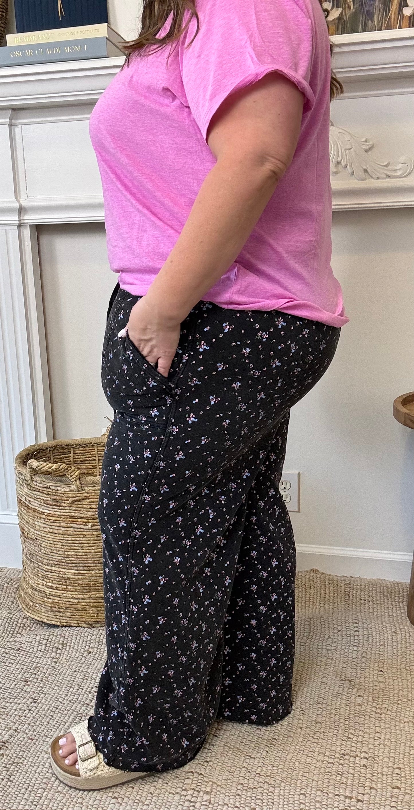 Soft Bloom Weekender Pants Plus Black