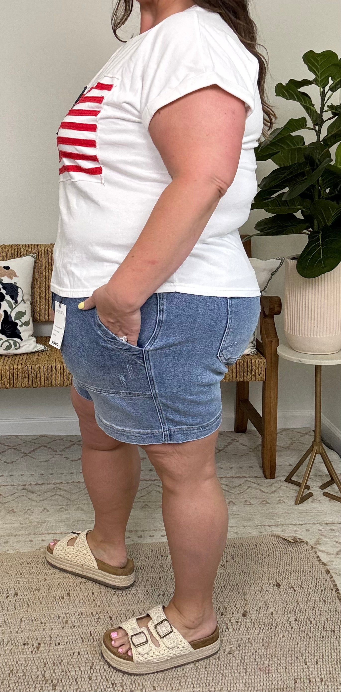 JB Vintage Wash Jogger Shorts - PLUS
