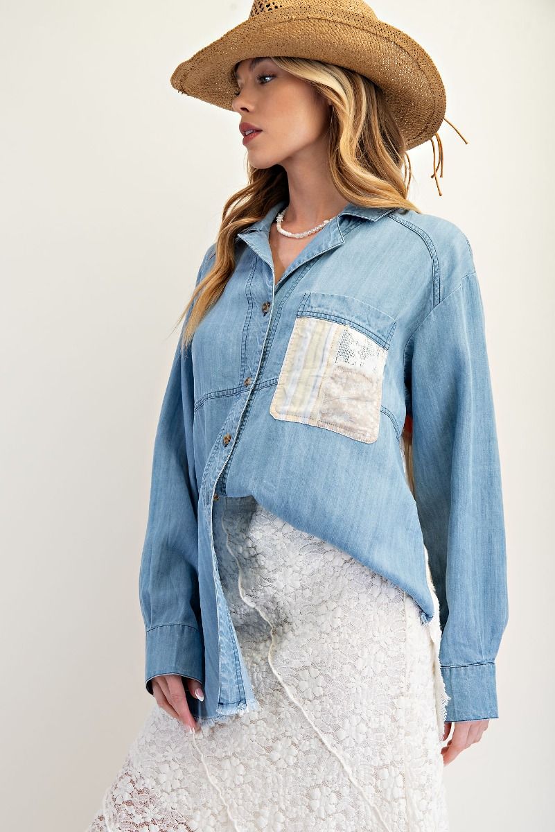Reclaimed Denim Top