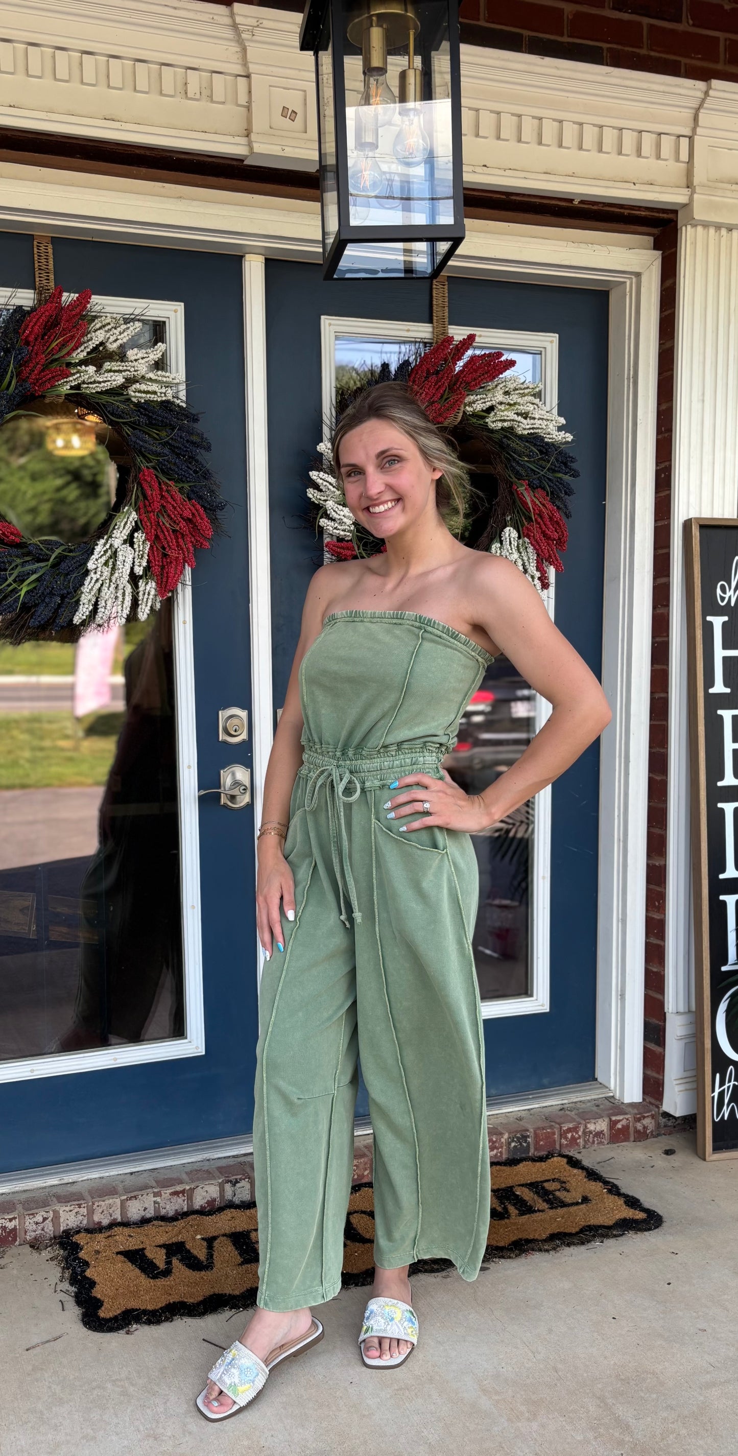 Olive Grove Julpsuit
