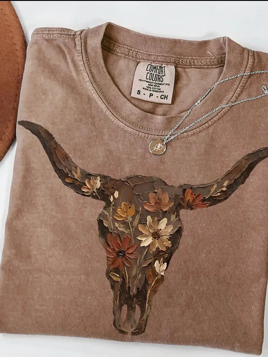 Fall Longhorn Graphic Tee *Pre Order*