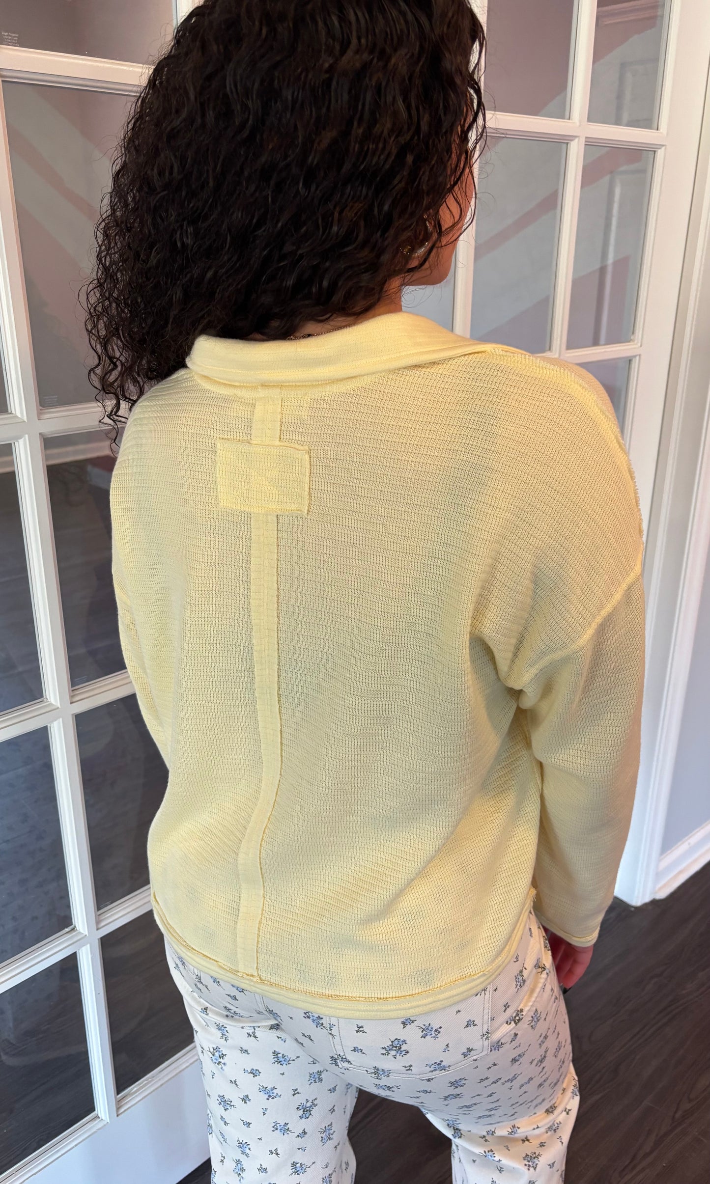 Lemon Muse Knit Top