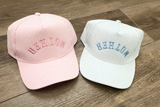 MOTHER UPSIDE DOWN Embroidered Trucker Hat