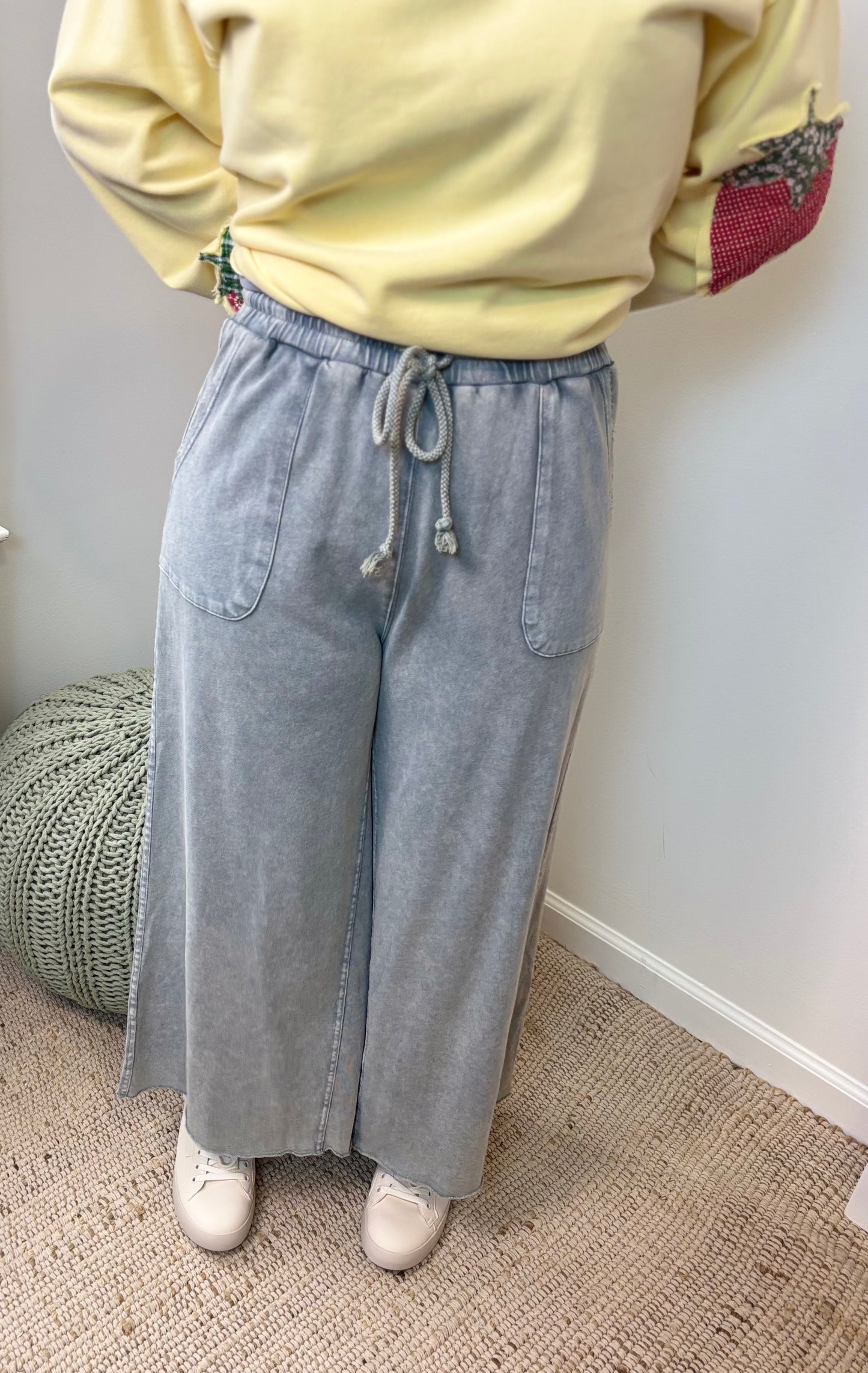 Free Spirit Chambray Crops