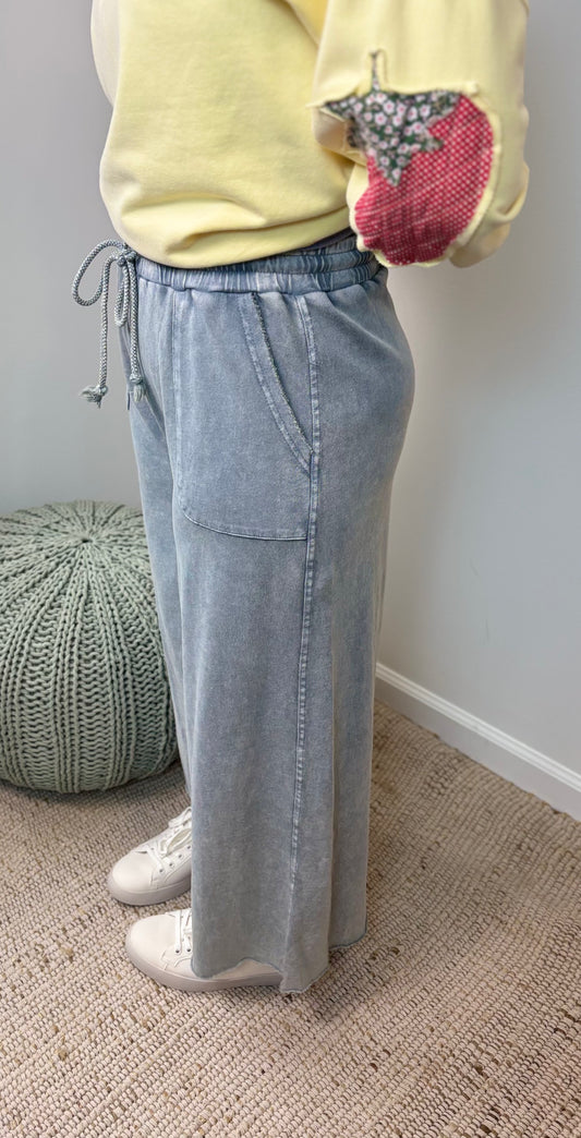 Free Spirit Chambray Crops
