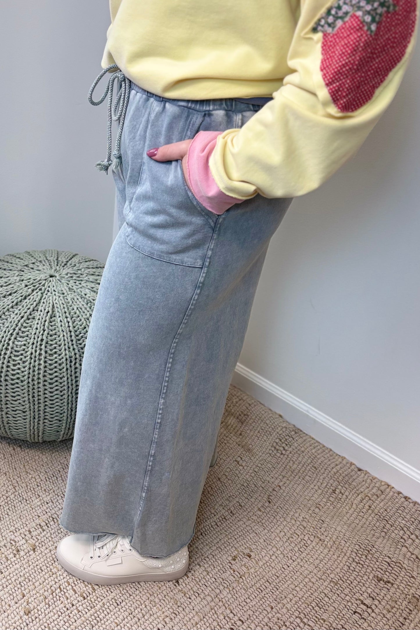 Free Spirit Chambray Crops