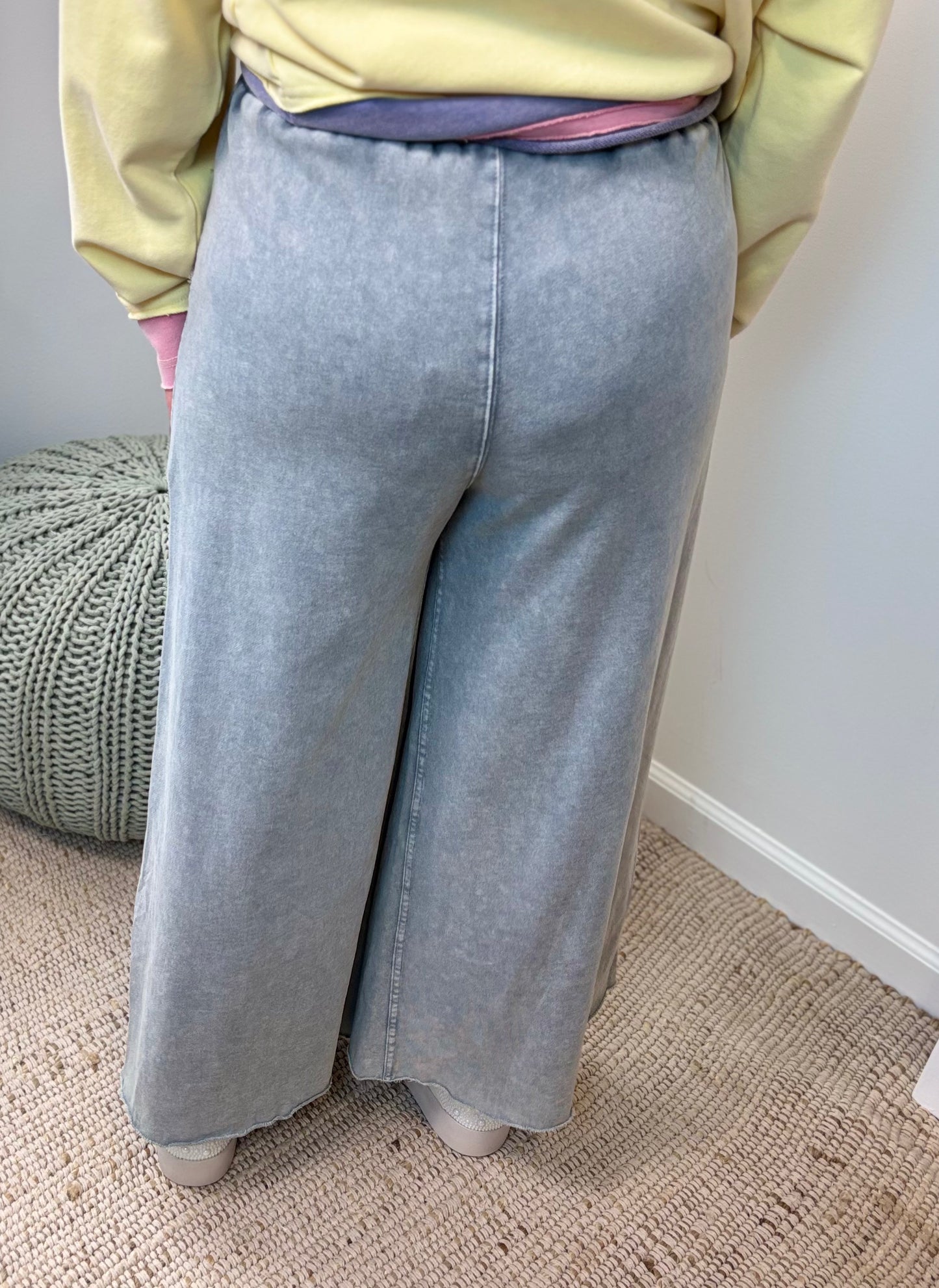 Free Spirit Chambray Crops