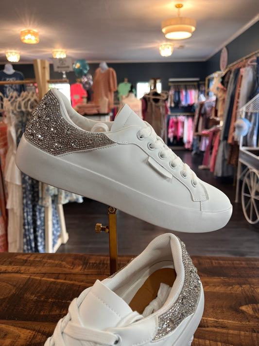 Rhinestone Court Sneaker