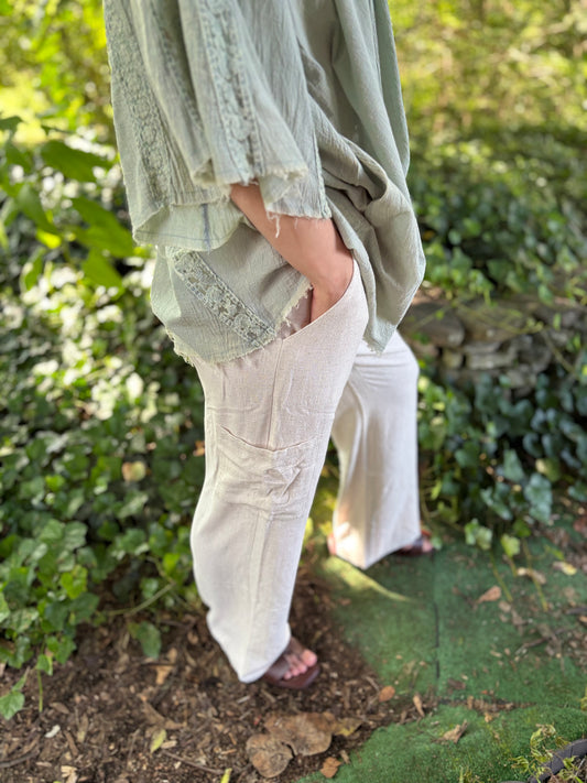 Linen Blend Pants
