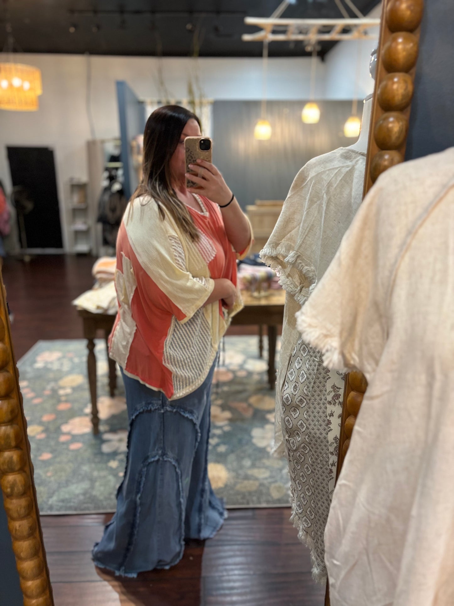 Blythe Fringe Denim Pants Plus