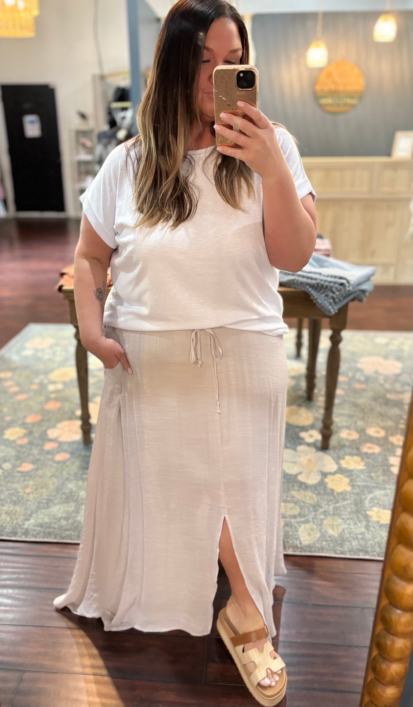 Shoreline Maxi Skirt Plus