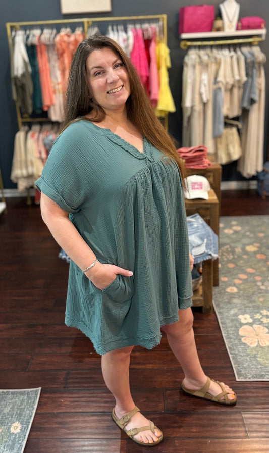Sloan Gauze Dress Plus