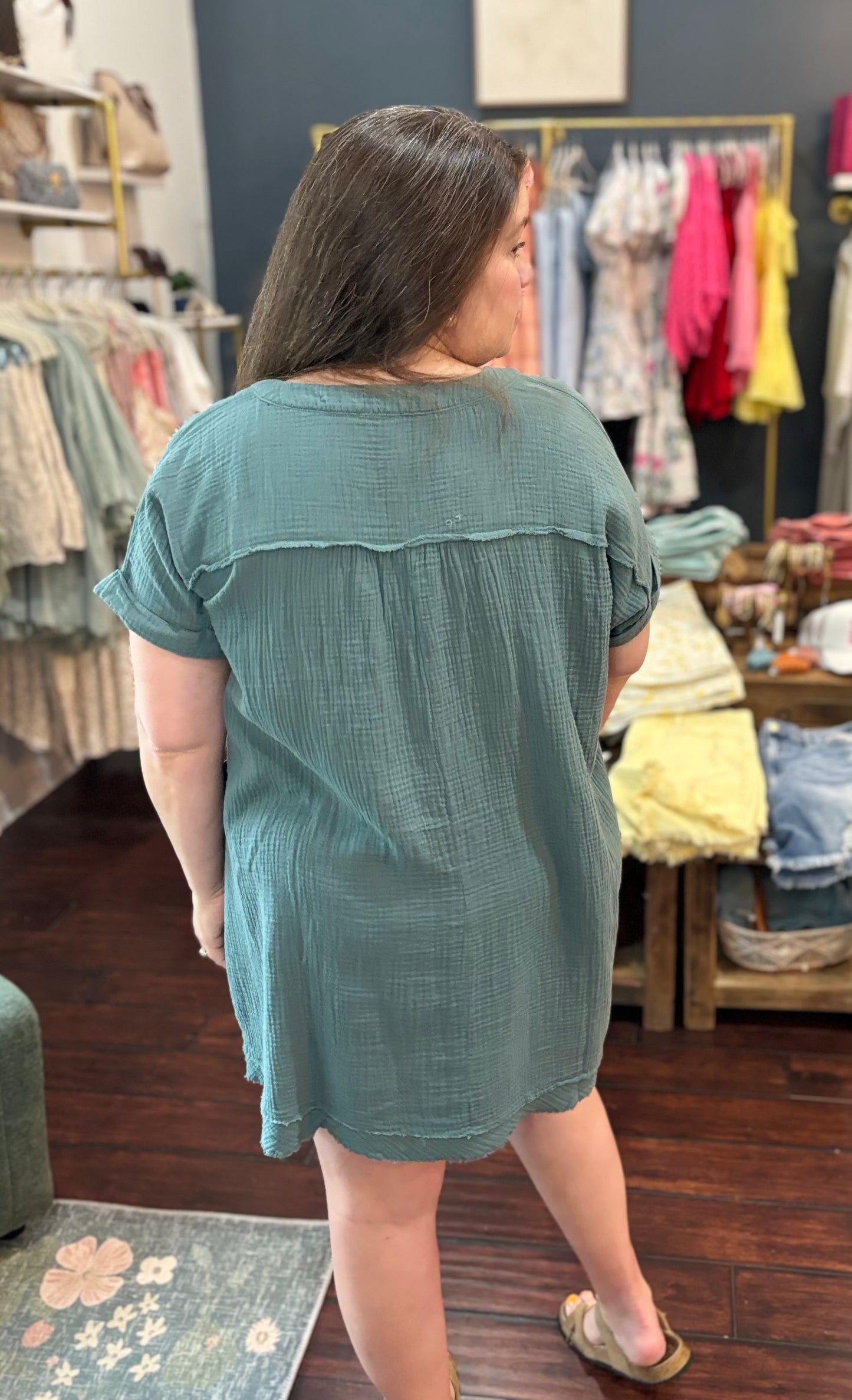 Sloan Gauze Dress Plus