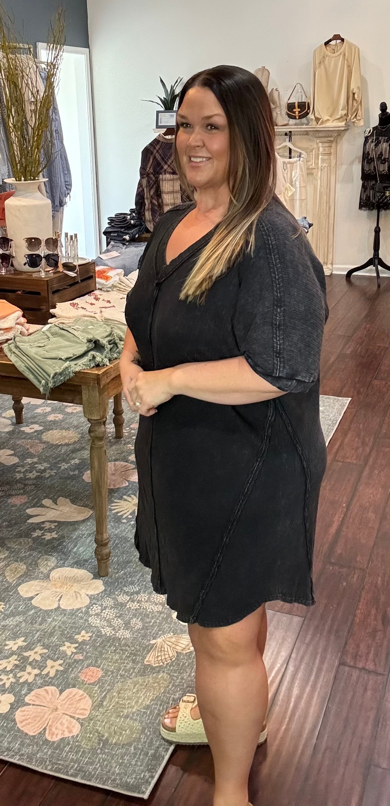 Vintage Fade Tunic Dress