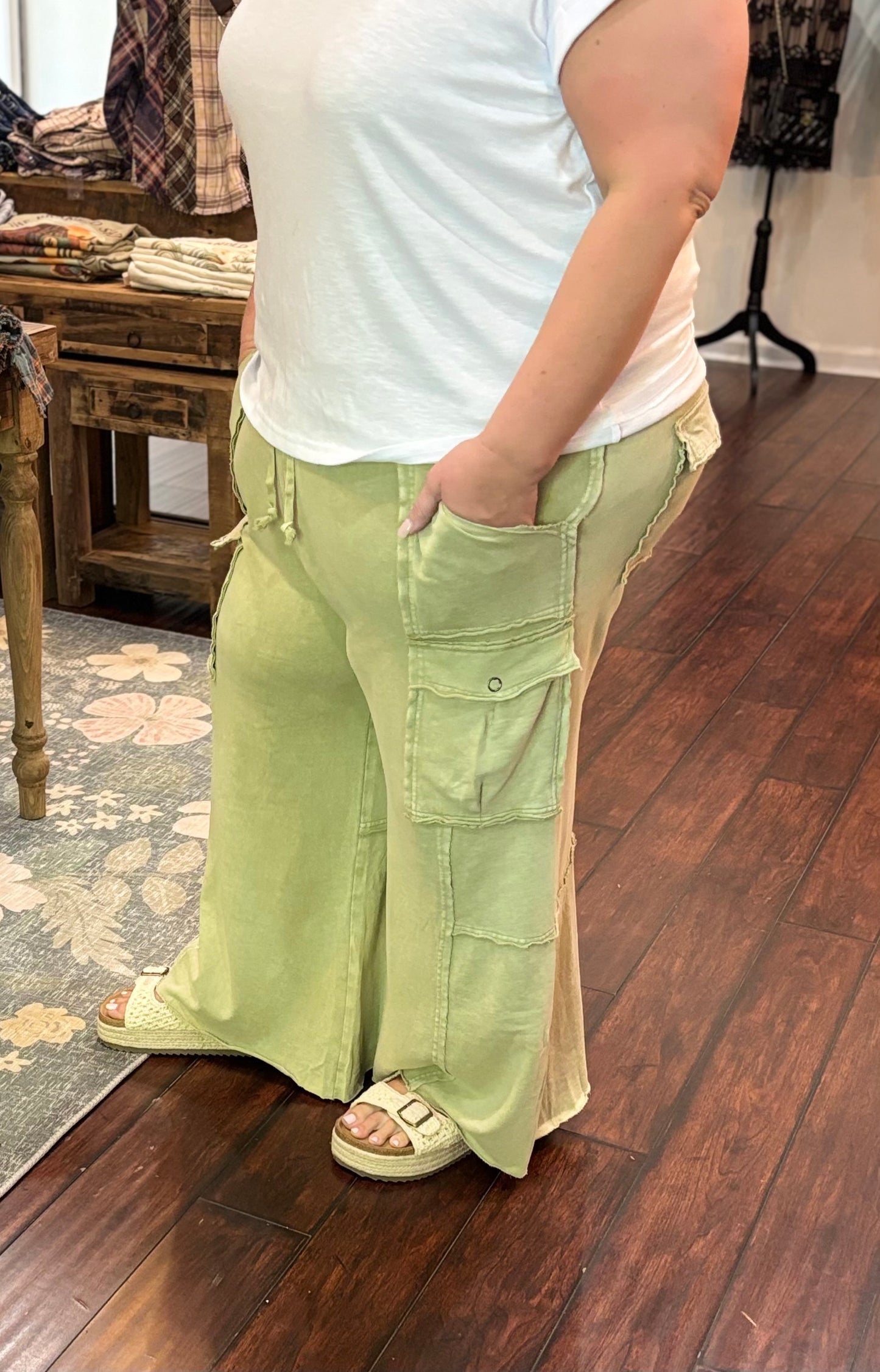 Ashlyn Terry Cargo Pant Plus