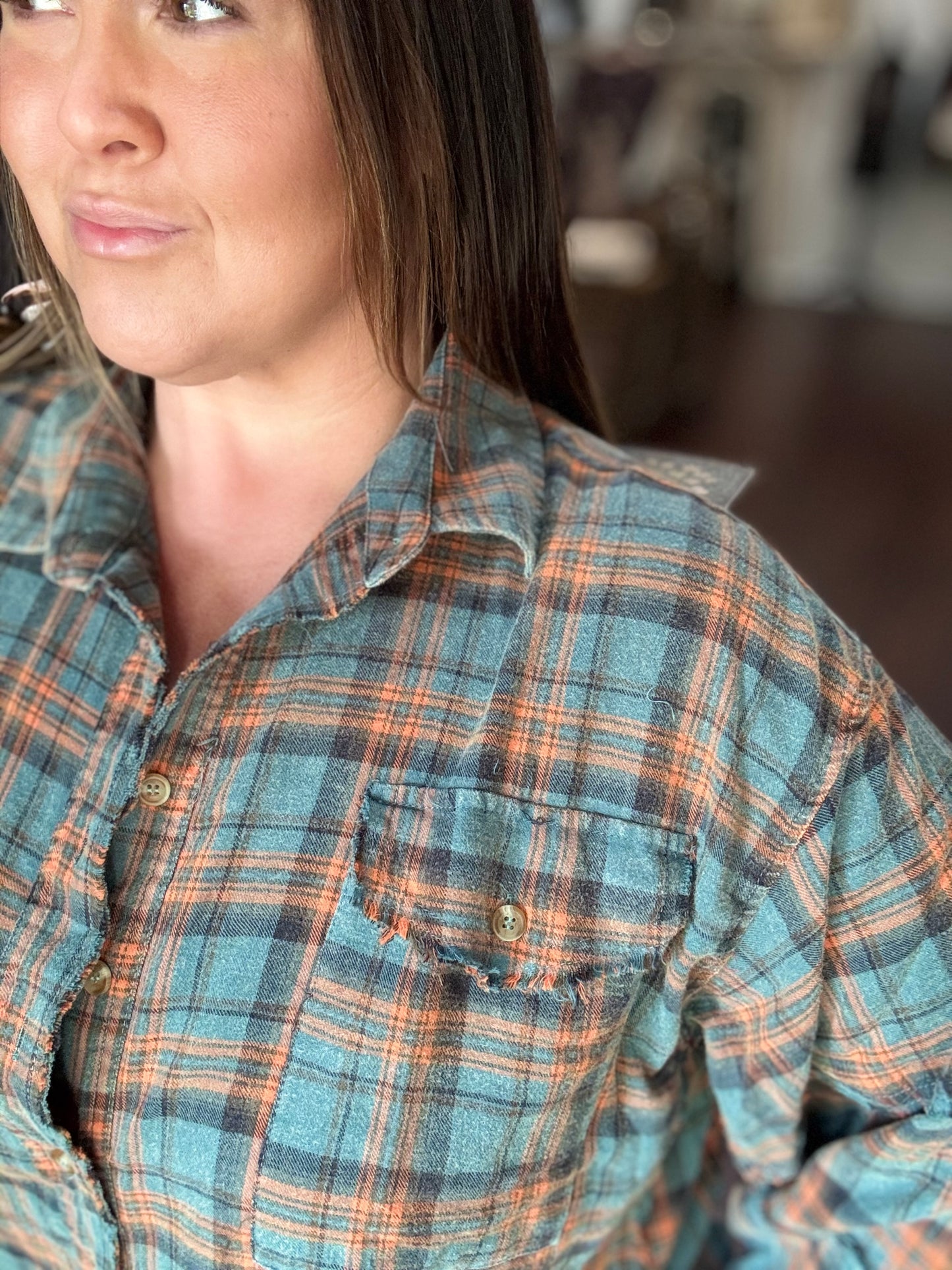 Bonfire Nights Plaid Tunic Plus