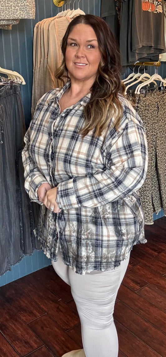 Willow Lace Button Up