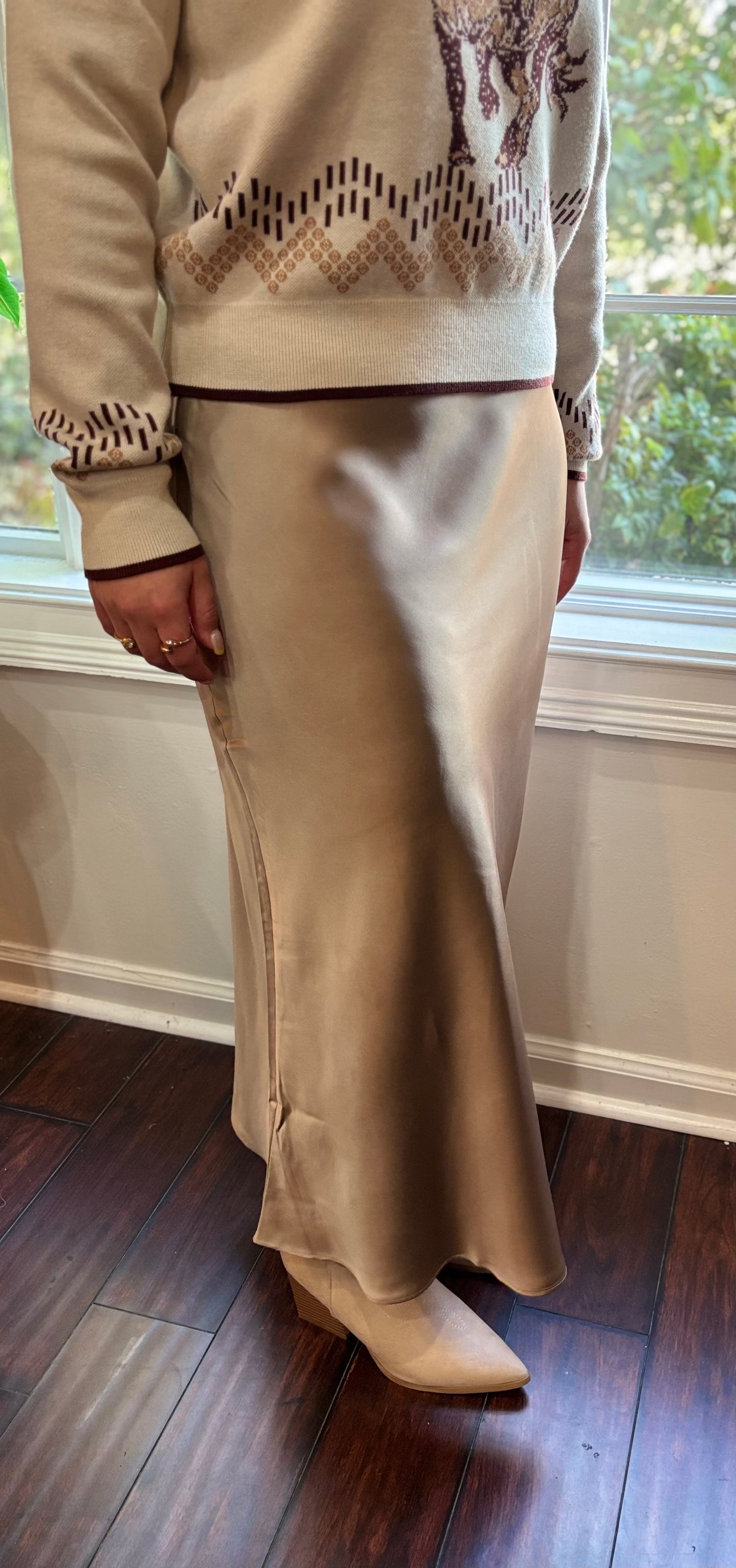 Wanderlust Satin Skirt