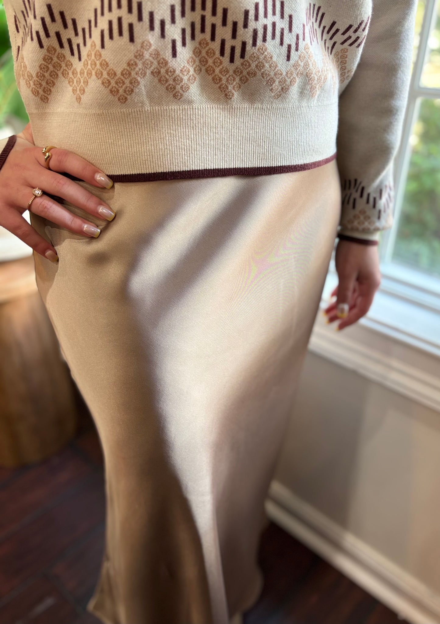 Wanderlust Satin Skirt