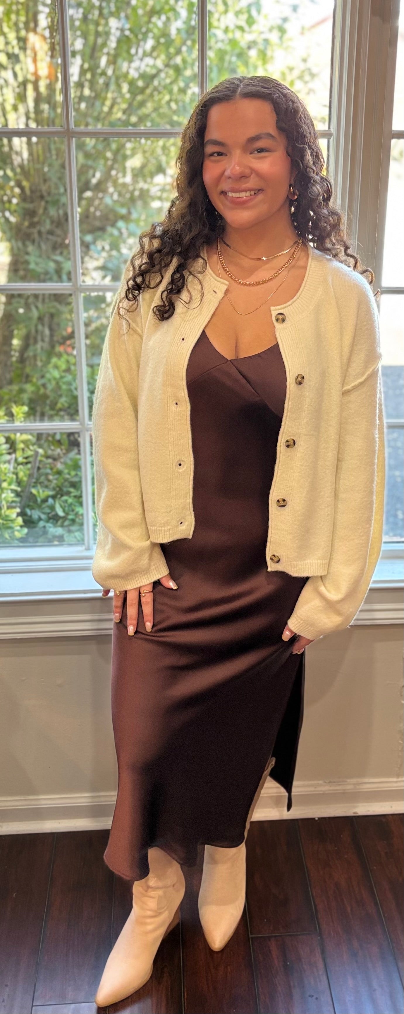 Frosted Knit Cardigan