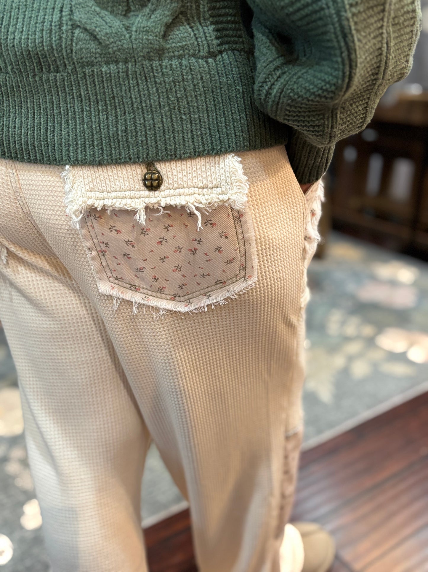 Heirloom Patch Knit Pants