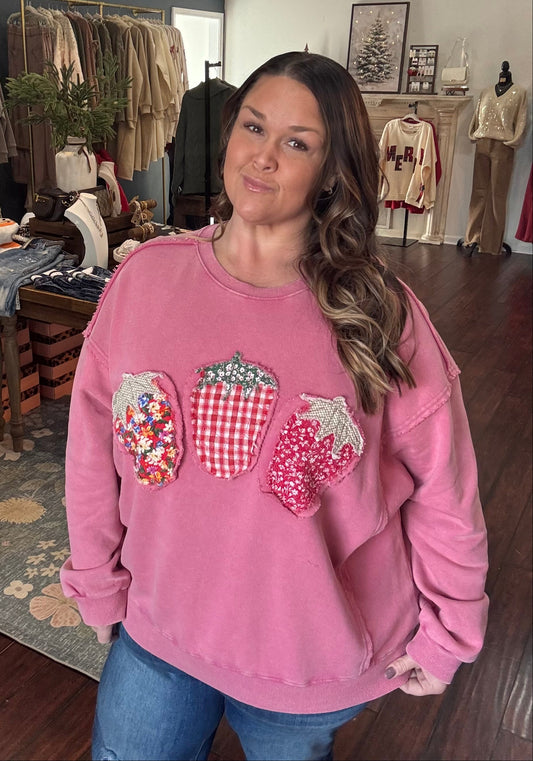 Strawberry Patch Pullover Plus