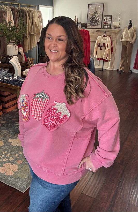 Strawberry Patch Pullover Plus