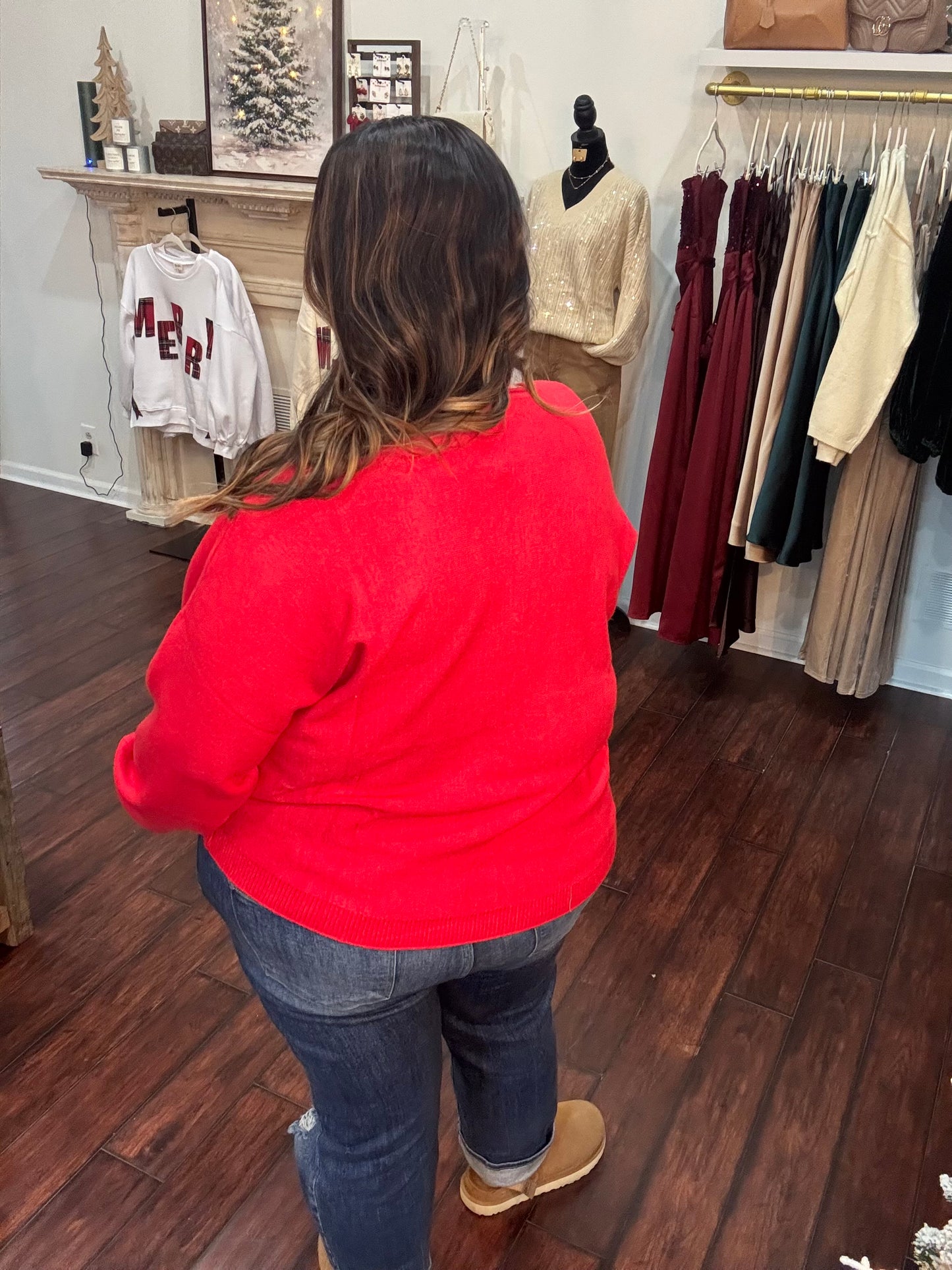 Pop Of Cheer Knit Top Plus